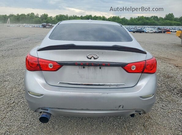 JN1CV7AR5HM682398 2017 INFINITI Q50 Silver Вид ззаду