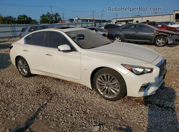 JN1CV7AR9JM280521 2018 INFINITI Q50 White Передня права чверть