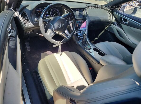 JN1CV7EL4HM320973 2017 INFINITI Q60 Silver წინა პანელის ხედი