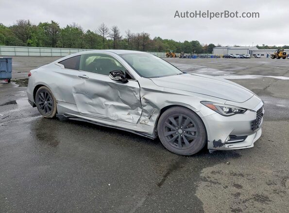JN1CV7EL7HM320756 2017 INFINITI Q60 Silver Delantero derecho
