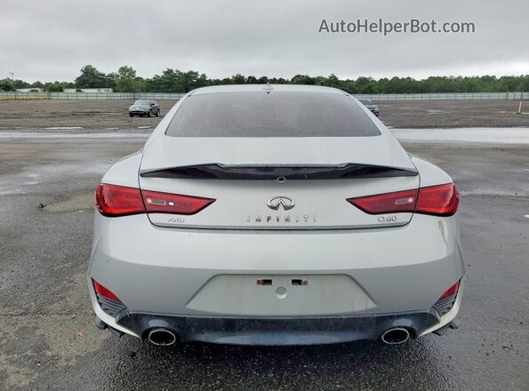 JN1CV7EL7HM320756 2017 INFINITI Q60 Silver Vista trasera