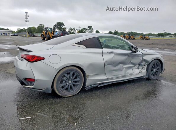 JN1CV7EL7HM320756 2017 INFINITI Q60 Silver Trasero derecho