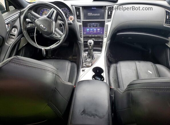 JN1CV7EL7HM320756 2017 INFINITI Q60 Silver Vista del salpicadero