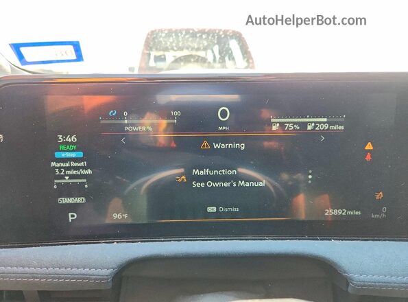 JN1DF0CD9RM736622 2024 NISSAN ARIYA White Instrument cluster view