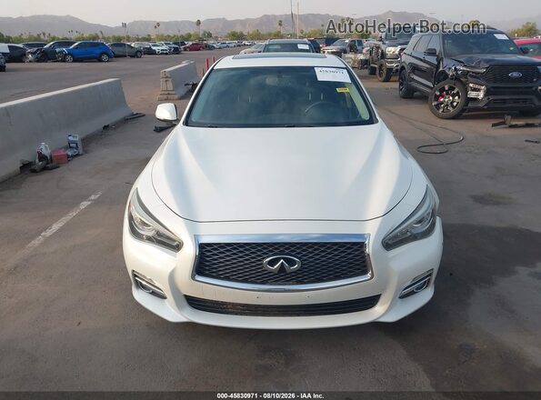 JN1EV7AP0GM301305 2016 INFINITI Q50 White Սարքավորումների վահանակի տեսք