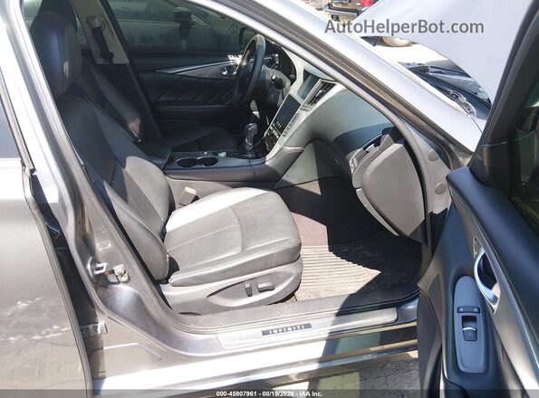 JN1EV7AP0GM305533 2016 INFINITI Q50 Серый Вид салона спереди