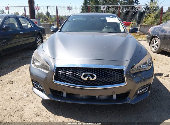JN1EV7AP0GM305533 2016 INFINITI Q50 Серый Вид щитка приборов
