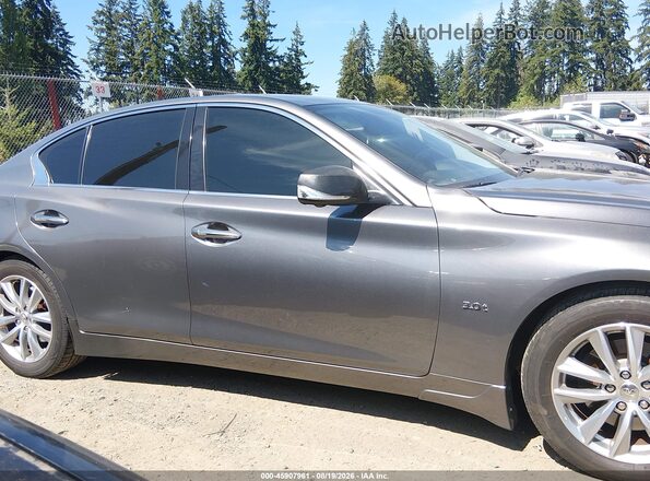 JN1EV7AP0GM305533 2016 INFINITI Q50 Серый Вид задней части салона