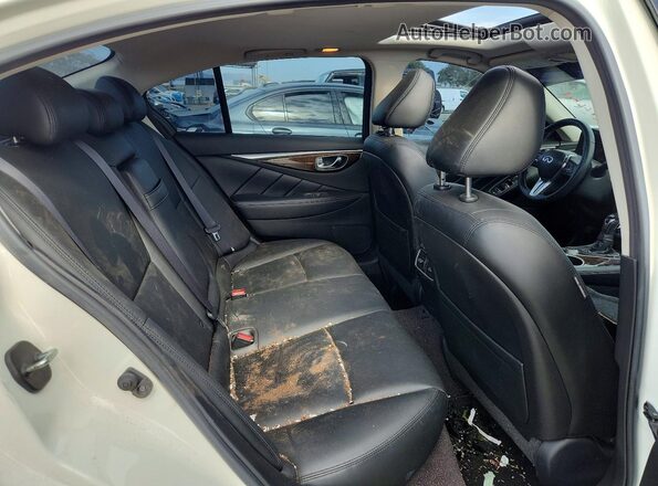 JN1EV7AP0KM511833 2019 INFINITI Q50 White Հետևի նստատեղերի տեսք