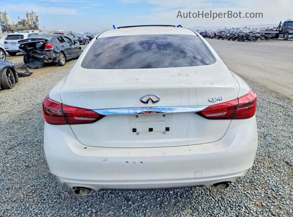 JN1EV7AP0KM511833 2019 INFINITI Q50 White Հետևի տեսք