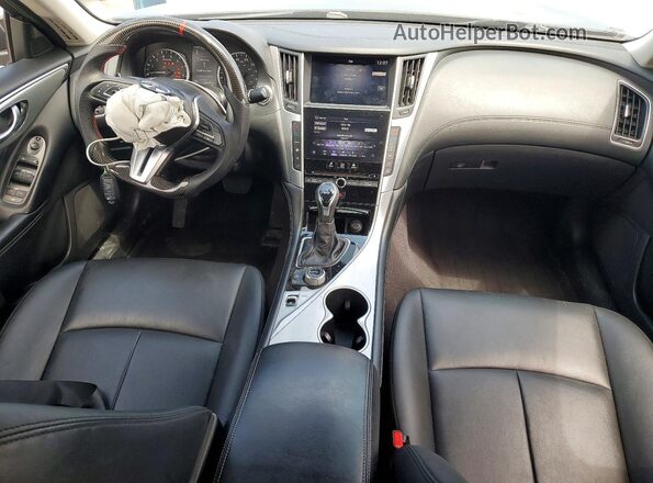 JN1EV7AP0LM202865 2020 INFINITI Q50 Black წინა პანელის ხედი