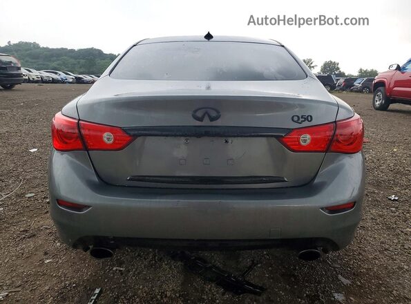 JN1EV7AP1HM735329 2017 INFINITI Q50 Серый Вид сзади