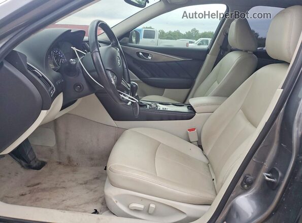 JN1EV7AP1HM735329 2017 INFINITI Q50 Серый Вид салона спереди