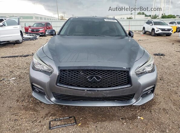JN1EV7AP1HM735329 2017 INFINITI Q50 Серый Вид спереди