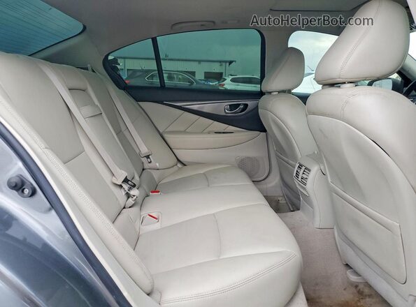 JN1EV7AP1HM735329 2017 INFINITI Q50 Серый Вид задних сидений