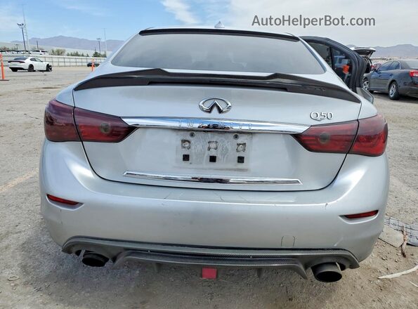 JN1EV7AP1HM742815 2017 INFINITI Q50 Silver Հետևի տեսք