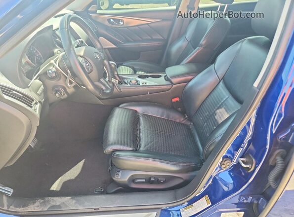 JN1EV7AP1HM744371 2017 INFINITI Q50 Blue Vista interior delantera