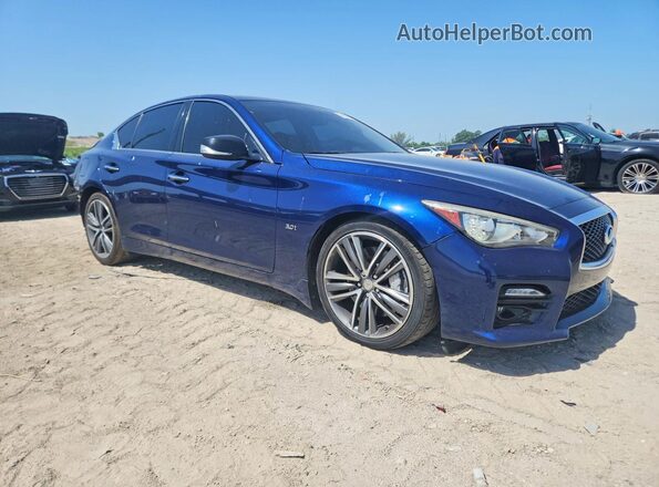 JN1EV7AP1HM744371 2017 INFINITI Q50 Blue Delantero derecho