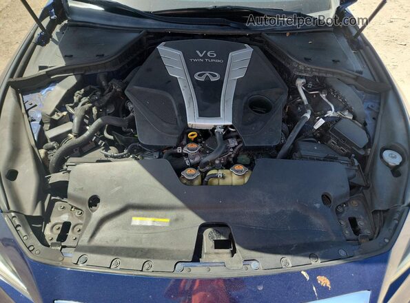 JN1EV7AP1HM744371 2017 INFINITI Q50 Blue Vista interior trasera