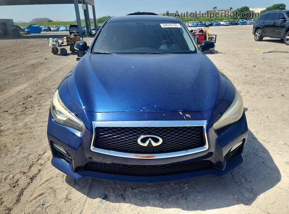 JN1EV7AP1HM744371 2017 INFINITI Q50 Blue Vista frontal