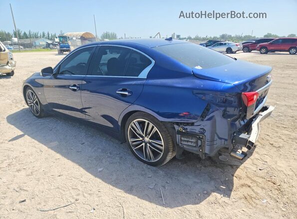 JN1EV7AP1HM744371 2017 INFINITI Q50 Blue Trasero izquierdo