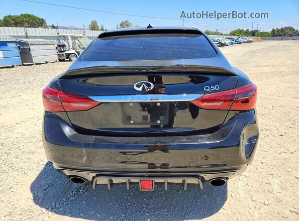 JN1EV7AP1JM352741 2018 INFINITI Q50 Черный Вид сзади