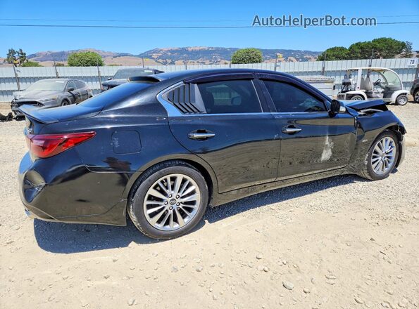 JN1EV7AP1JM352741 2018 INFINITI Q50 Черный Задняя правая четверть