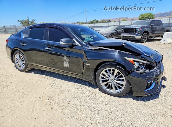 JN1EV7AP1JM352741 2018 INFINITI Q50 Черный Передняя правая четверть