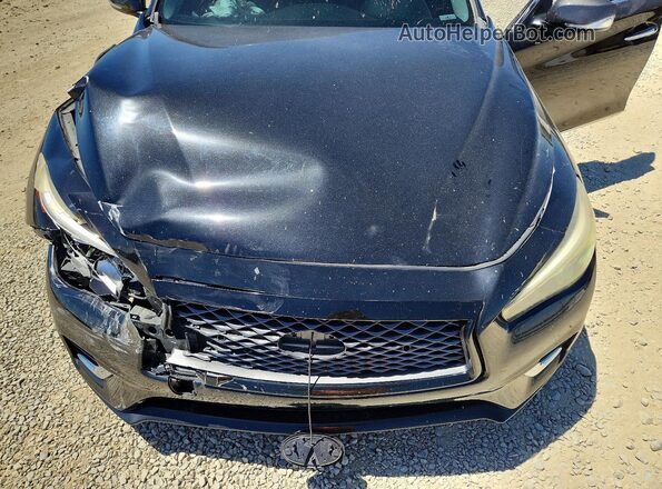 JN1EV7AP1JM352741 2018 INFINITI Q50 Черный Вид задней части салона