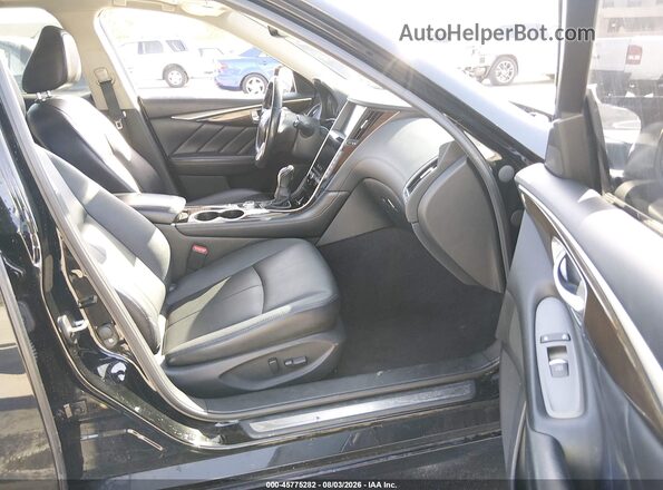 JN1EV7AP1JM354490 2018 INFINITI Q50 Black Front interior view
