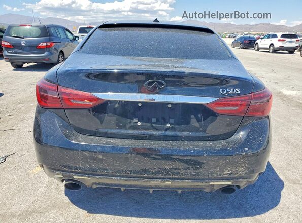 JN1EV7AP1JM354702 2018 INFINITI Q50 Black Вид ззаду