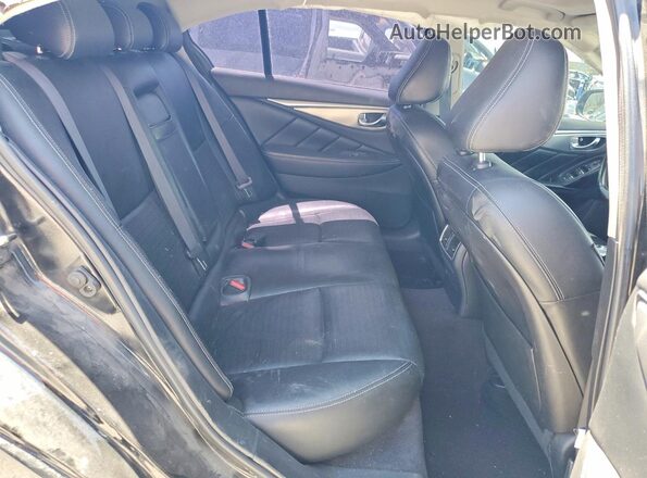 JN1EV7AP1JM354702 2018 INFINITI Q50 Black Вид задніх сидінь