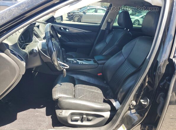 JN1EV7AP1JM354702 2018 INFINITI Q50 Black Вид салону спереду
