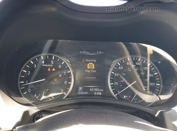 JN1EV7AP1JM354702 2018 INFINITI Q50 Black Вид щитка приладів