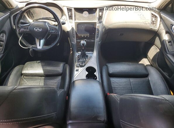JN1EV7AP1JM354702 2018 INFINITI Q50 Black Вид панелі приладів