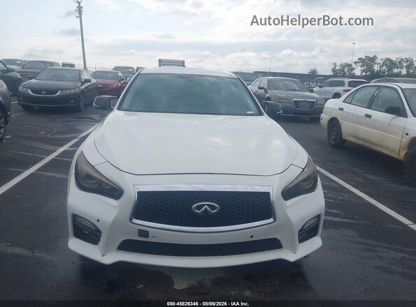 JN1EV7AP2GM302388 2016 INFINITI Q50 White Widok zestawu wskaźników