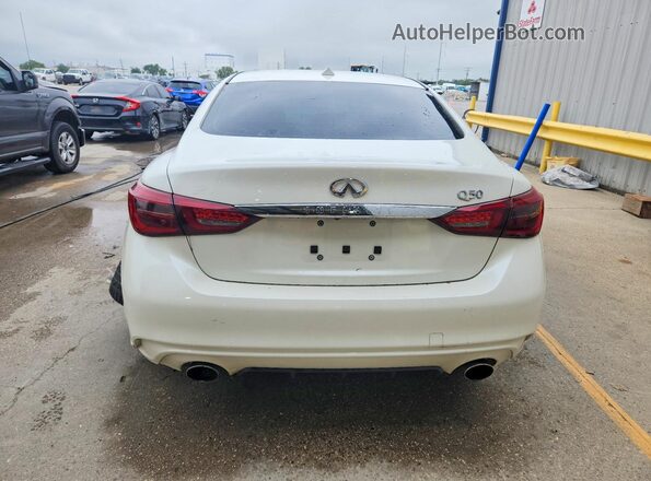JN1EV7AP2JM350139 2018 INFINITI Q50 White Vista trasera