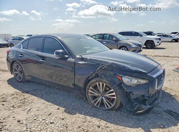 JN1EV7AP2JM350805 2018 INFINITI Q50 Black Delantero derecho
