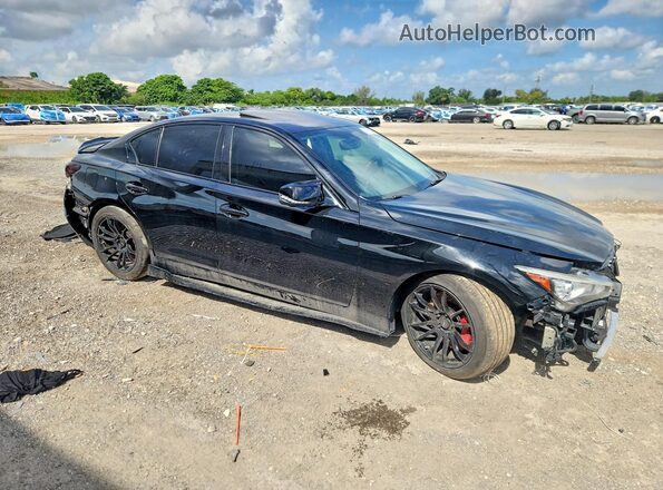 JN1EV7AP2JM365739 2018 INFINITI Q50 Черный Передняя правая четверть