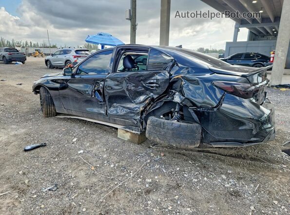 JN1EV7AP2JM365739 2018 INFINITI Q50 Черный Задняя левая четверть