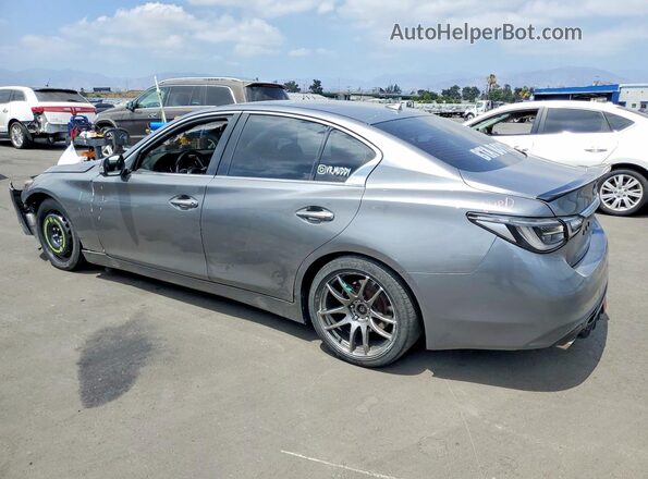 JN1EV7AP2KM517164 2019 INFINITI Q50 Gray Rear left