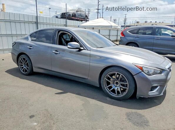 JN1EV7AP2KM517164 2019 INFINITI Q50 Gray Front right