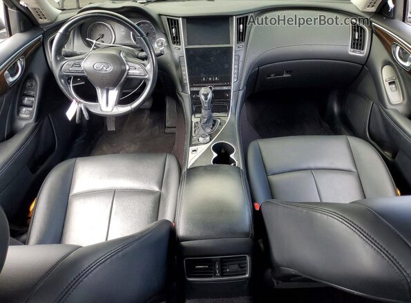 JN1EV7AP2KM517164 2019 INFINITI Q50 Gray Dashboard view