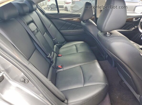 JN1EV7AP2KM517164 2019 INFINITI Q50 Gray Rear seats view