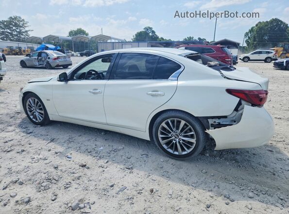 JN1EV7AP2KM540489 2019 INFINITI Q50 White Rear left
