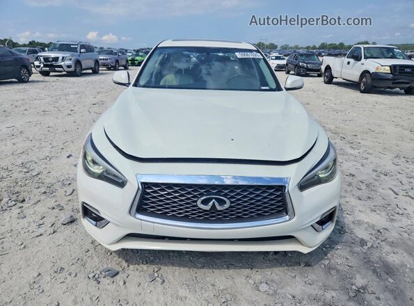 JN1EV7AP2KM540489 2019 INFINITI Q50 White Front view