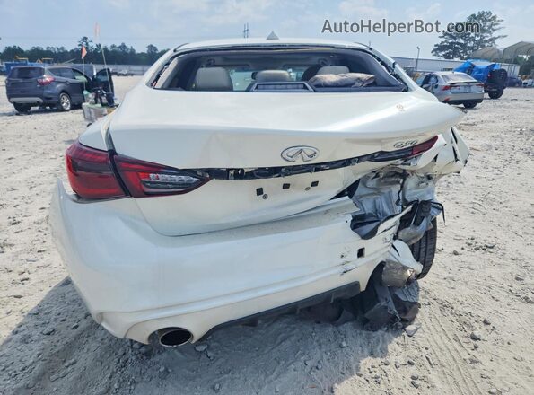 JN1EV7AP2KM540489 2019 INFINITI Q50 White Rear view