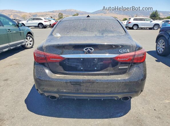 JN1EV7AP2KM540749 2019 INFINITI Q50 Black Rear view