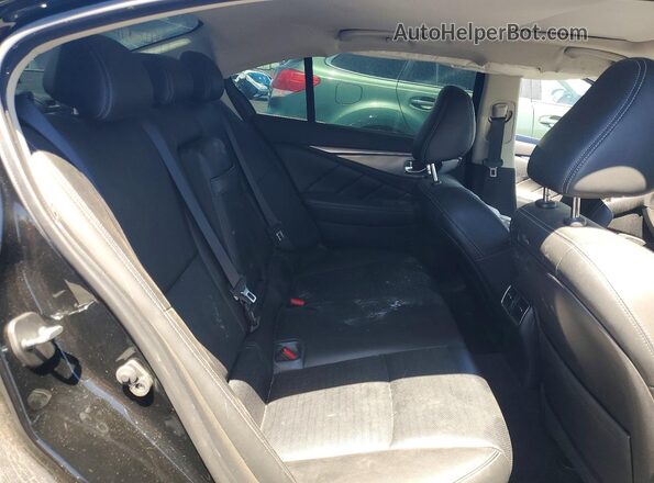 JN1EV7AP2KM540749 2019 INFINITI Q50 Black Rear seats view