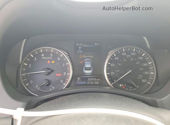 JN1EV7AP2LM200129 2020 INFINITI Q50 White ხელსაწყოთა პანელის ხედი